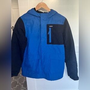 Lands' End Boy's XL 14-16 Squall Ski Jacket Parka Winter Coat with Hood EUC